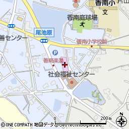 「道の駅」香南楽湯トイレ周辺の地図