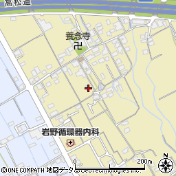 香川県善通寺市下吉田町256周辺の地図