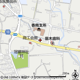 香川県高松市香南町由佐1146-2周辺の地図
