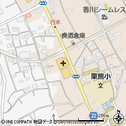 香川県丸亀市綾歌町栗熊東97周辺の地図