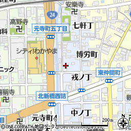 和歌山県和歌山市北新2丁目周辺の地図