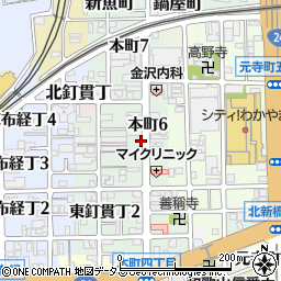 和歌山県和歌山市本町6丁目周辺の地図