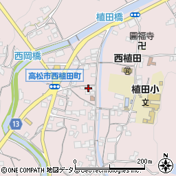 香川県高松市西植田町3031周辺の地図