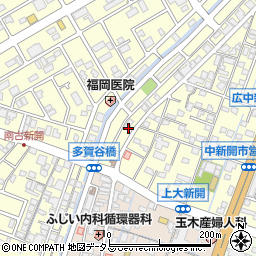 梅田美容室周辺の地図