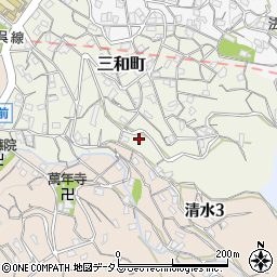広島県呉市三和町21-8周辺の地図