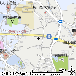 香川県高松市香南町由佐1349-4周辺の地図