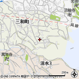 広島県呉市三和町23-5周辺の地図