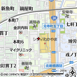 和歌山県和歌山市元寺町東ノ丁8周辺の地図