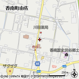 香川県高松市香南町由佐336周辺の地図