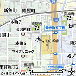 和歌山県和歌山市元寺町東ノ丁1周辺の地図