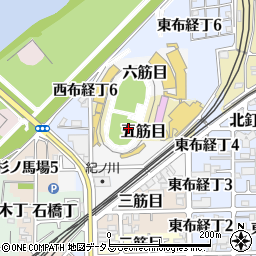 和歌山県和歌山市五筋目周辺の地図