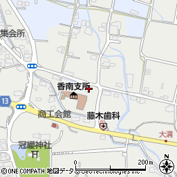 香川県高松市香南町由佐1170-1周辺の地図