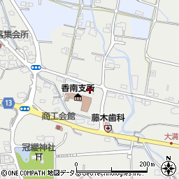 香川県高松市香南町由佐1170周辺の地図