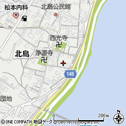 和歌山県和歌山市北島185周辺の地図