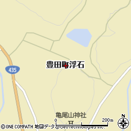 山口県下関市豊田町大字浮石周辺の地図