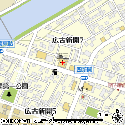 藤三新広店周辺の地図