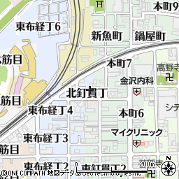 和歌山県和歌山市北釘貫丁3周辺の地図