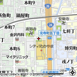 和歌山県和歌山市元寺町東ノ丁2周辺の地図