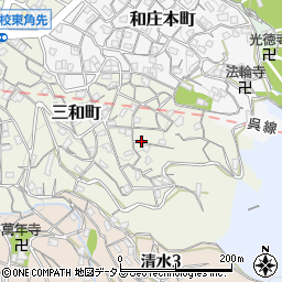 広島県呉市三和町周辺の地図