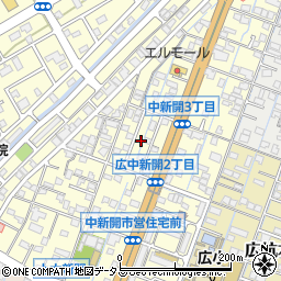 広島県呉市広中新開周辺の地図