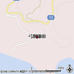 愛媛県越智郡上島町弓削鎌田周辺の地図