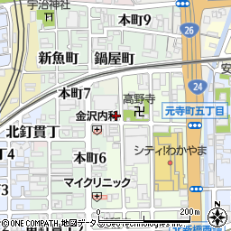 和歌山県和歌山市元寺町北ノ丁6周辺の地図