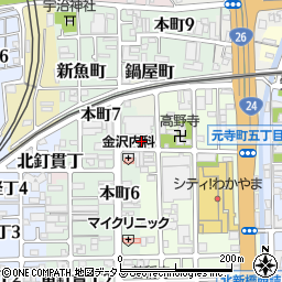 和歌山県和歌山市元寺町北ノ丁4周辺の地図