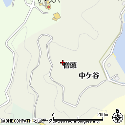 徳島県鳴門市瀬戸町室僧頭周辺の地図