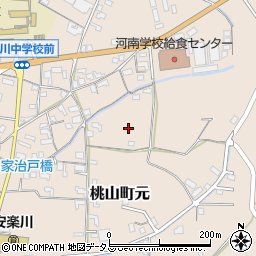 和歌山県紀の川市桃山町元周辺の地図