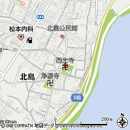 和歌山県和歌山市北島157周辺の地図