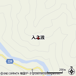 奈良県吉野郡川上村入之波周辺の地図