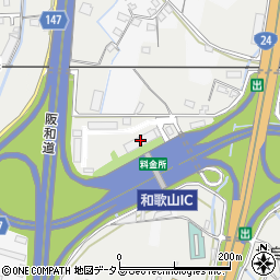 高速道路・和歌山料金所周辺の地図
