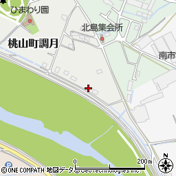 和歌山県紀の川市桃山町調月116-1周辺の地図