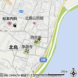 和歌山県和歌山市北島156周辺の地図