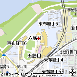 和歌山県和歌山市六筋目1周辺の地図