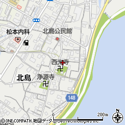 和歌山県和歌山市北島155周辺の地図