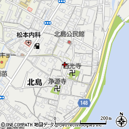 和歌山県和歌山市北島127周辺の地図