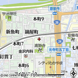 和歌山県和歌山市元寺町北ノ丁11周辺の地図