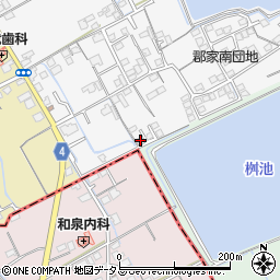 香川県丸亀市郡家町423-7周辺の地図