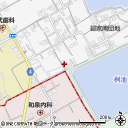 香川県丸亀市郡家町423-6周辺の地図