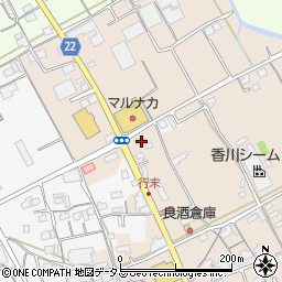 香川県丸亀市綾歌町栗熊東74周辺の地図