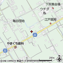 吉田海運株式会社　香川営業所周辺の地図