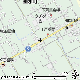 香川県丸亀市垂水町2936-1周辺の地図