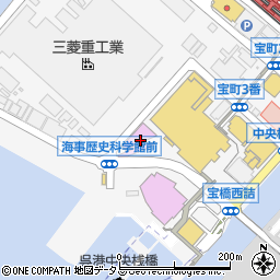 海上自衛隊呉史料館（てつのくじら館）周辺の地図