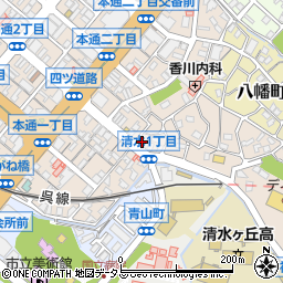 流田生花店周辺の地図