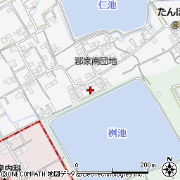 香川県丸亀市郡家町375-9周辺の地図