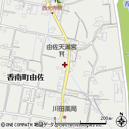 香川県高松市香南町由佐419-1周辺の地図