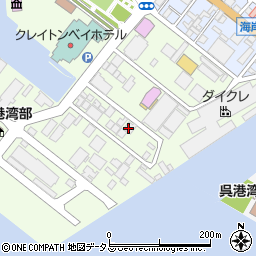 日本貨物検数協会呉現業所周辺の地図