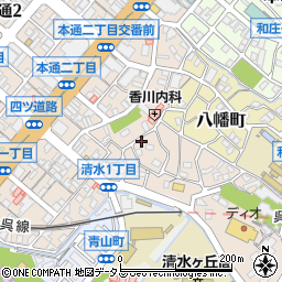 トラスト周辺の地図