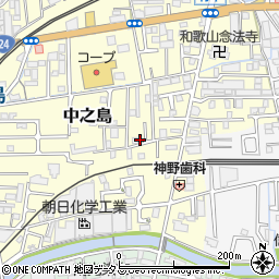 和歌山県和歌山市中之島349周辺の地図